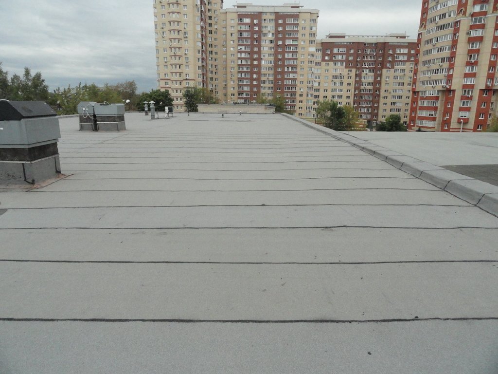 Ремонт плоской крыши завершен