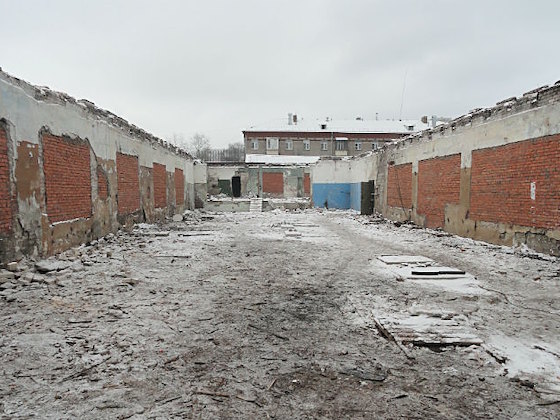 Кровля демонтирована