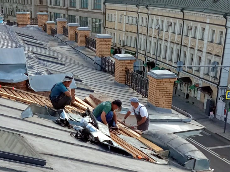 Подъем фальцевых картин