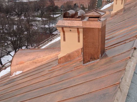 Новая медная кровля
